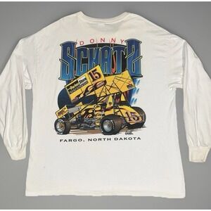 Donny Schatz‎ T-Shirt LS L World of Outlaws Fargo ND 2-Sided Racing